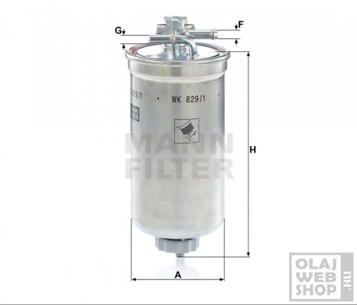 Mann-Filter üzemanyagszűrő WK829/1X
