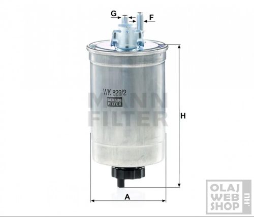 Mann-Filter üzemanyagszűrő WK829/2