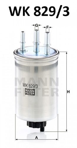 Mann-Filter üzemanyagszűrő WK829/3