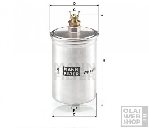 Mann-Filter üzemanyagszűrő WK830/3