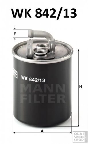Mann-Filter üzemanyagszűrő WK842/13