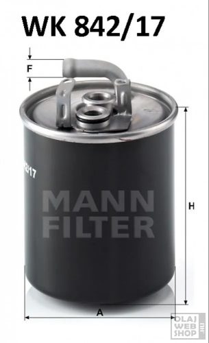 Mann-Filter üzemanyagszűrő WK842/17