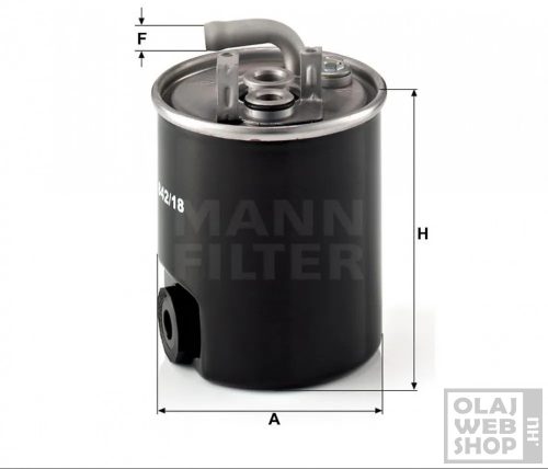 Mann-Filter üzemanyagszűrő WK842/18