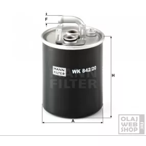 Mann-Filter üzemanyagszűrő WK842/20