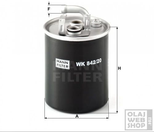 Mann-Filter üzemanyagszűrő WK842/20