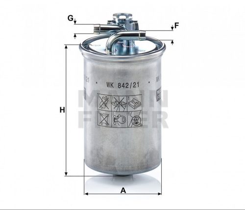 Mann-Filter üzemanyagszűrő WK842/21X