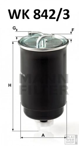 Mann-Filter üzemanyagszűrő WK842/3
