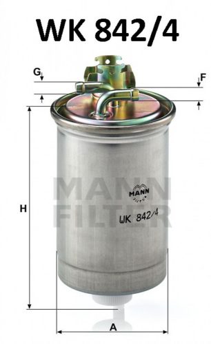 Mann-Filter üzemanyagszűrő WK842/4