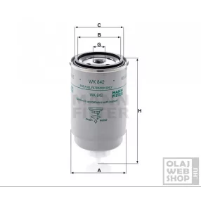 Mann-Filter üzemanyagszűrő WK842
