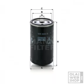 Mann-Filter üzemanyagszűrő WK845/6
