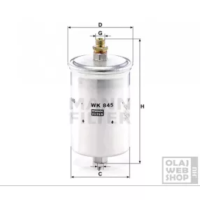 Mann-Filter üzemanyagszűrő WK845
