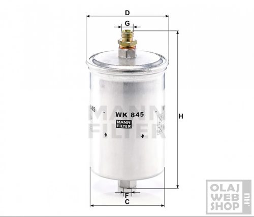 Mann-Filter üzemanyagszűrő WK845