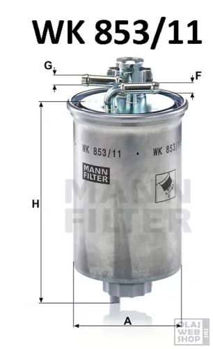 Mann-Filter üzemanyagszűrő WK853/11