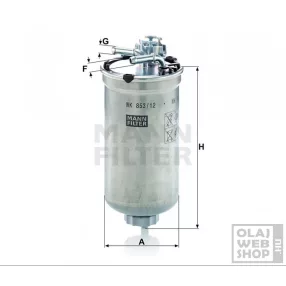 Mann-Filter üzemanyagszűrő WK853/12Z