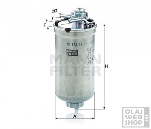 Mann-Filter üzemanyagszűrő WK853/12Z