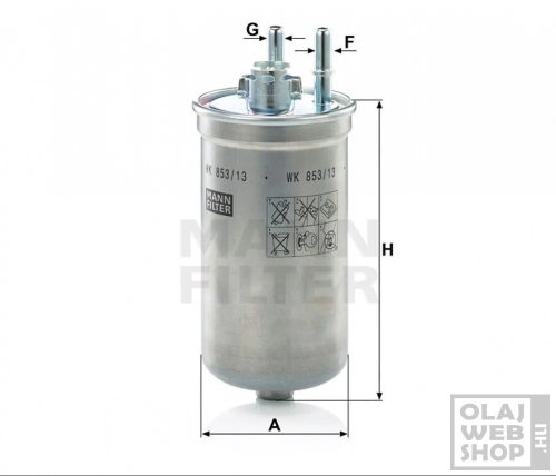 Mann-Filter üzemanyagszűrő WK853/13