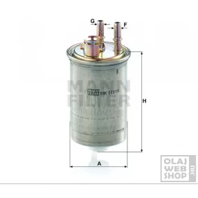 Mann-Filter üzemanyagszűrő WK853/18