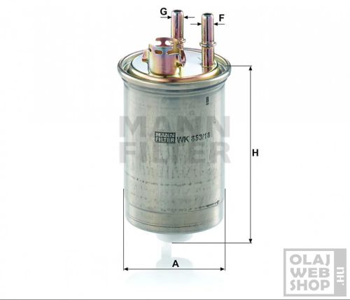 Mann-Filter üzemanyagszűrő WK853/18