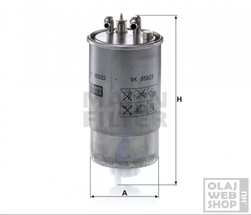 Mann-Filter üzemanyagszűrő WK853/23