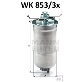 Mann-Filter üzemanyagszűrő WK853/3X