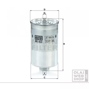 Mann-Filter üzemanyagszűrő WK853