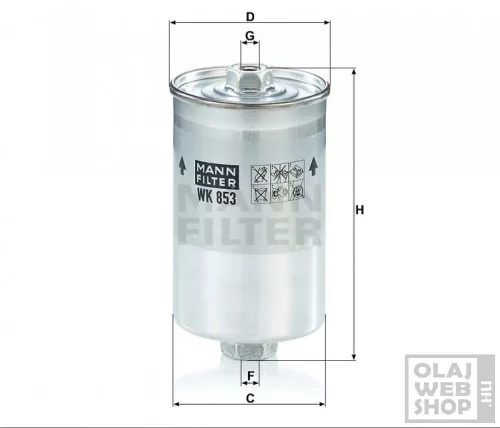 Mann-Filter üzemanyagszűrő WK853
