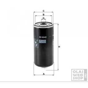 Mann-Filter üzemanyagszűrő WK854/2