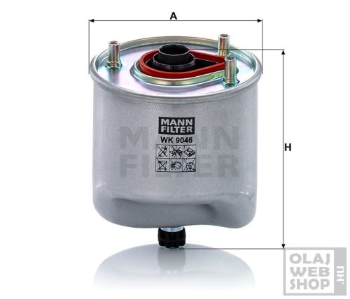 Mann-Filter üzemanyagszűrő WK9046 (WK9046Z helyett)