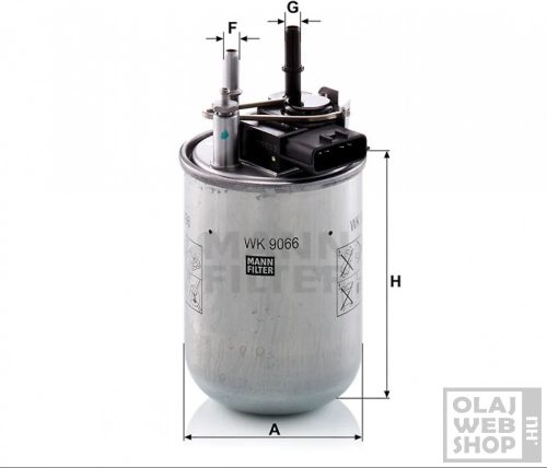 Mann-Filter üzemanyagszűrő WK9066