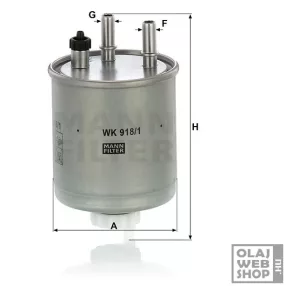 Mann-Filter üzemanyagszűrő WK918/1