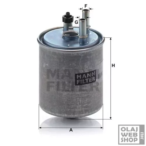 Mann-Filter üzemanyagszűrő WK918/2 x