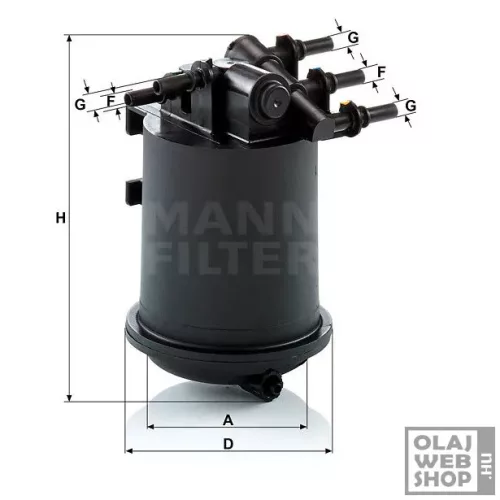 Mann-Filter üzemanyagszűrő WK939/1