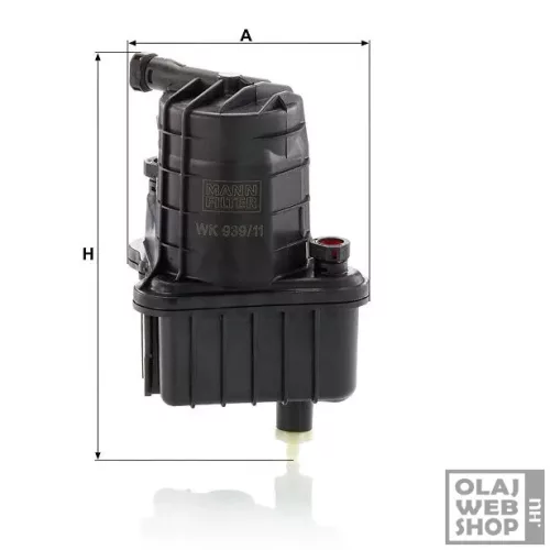 Mann-Filter üzemanyagszűrő WK939/11 x
