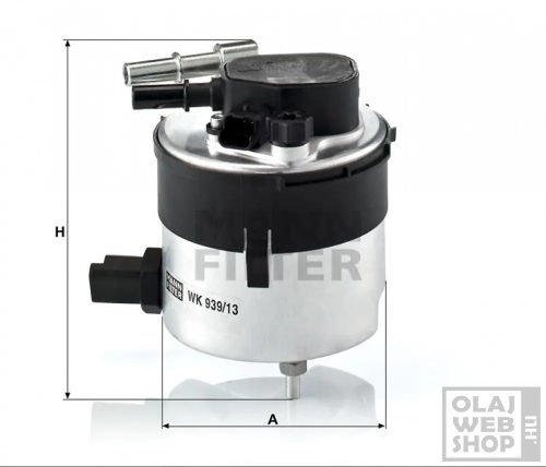 Mann-Filter üzemanyagszűrő WK939/13