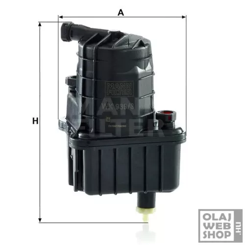 Mann-Filter üzemanyagszűrő WK939/3