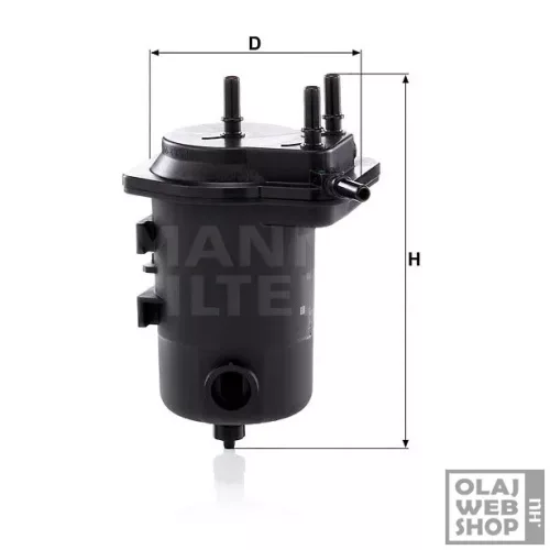 Mann-Filter üzemanyagszűrő WK939/8 x