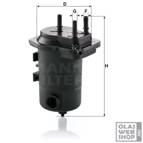 Mann-Filter üzemanyagszűrő WK939/9 x