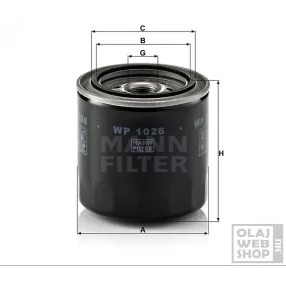 Mann-Filter olajszűrő WP1026