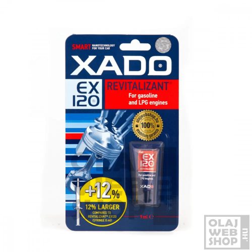 XADO EX120 revitalizáló gél benzin motorokhoz tubus 9ml