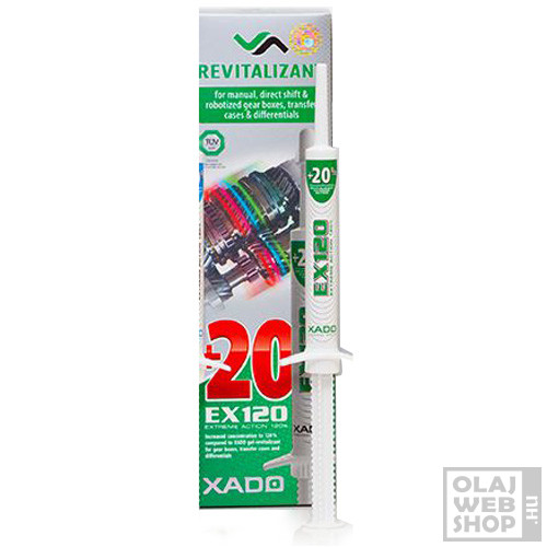 XADO EX120 revitalizáló gél manuális váltókhoz és differenciálművekhez 8ml