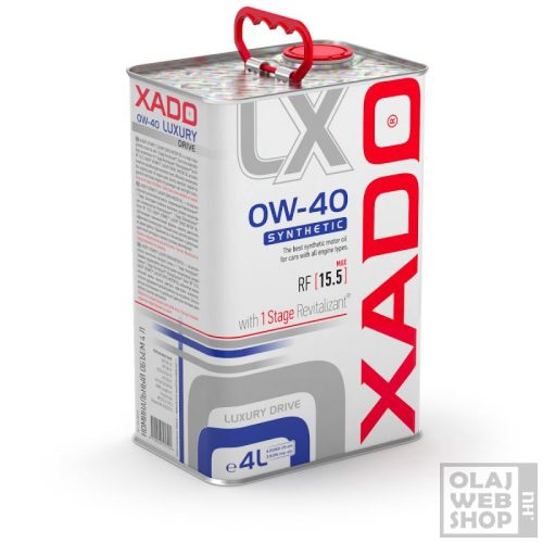 XADO 1 Stage Luxury Drive Synthetic 0W-40 motorolaj 4L