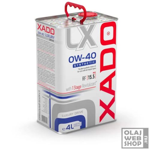 XADO 1 Stage Luxury Drive Synthetic 0W-40 motorolaj 4L