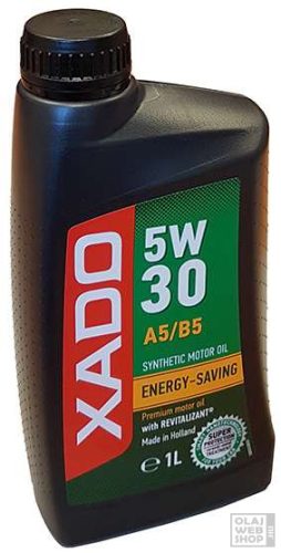 XADO A5/B5 5W-30 motorolaj 1L (műanyag dobozos)