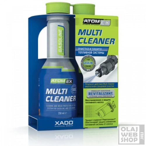 XADO AtomEx Multi Cleaner benzines üzemanyagrendszer tisztító adalék 250ml