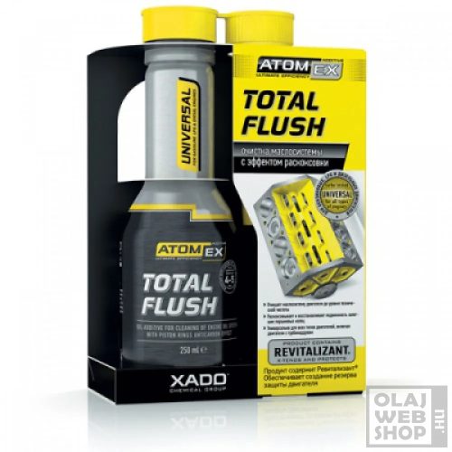 XADO AtomEx Total Flush olajrendszer tisztító adalék 250ml